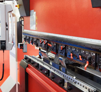 High-precision CNC press brake used in the best CNC bending services in India